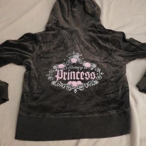 XL velour Disney women's zip hoodie